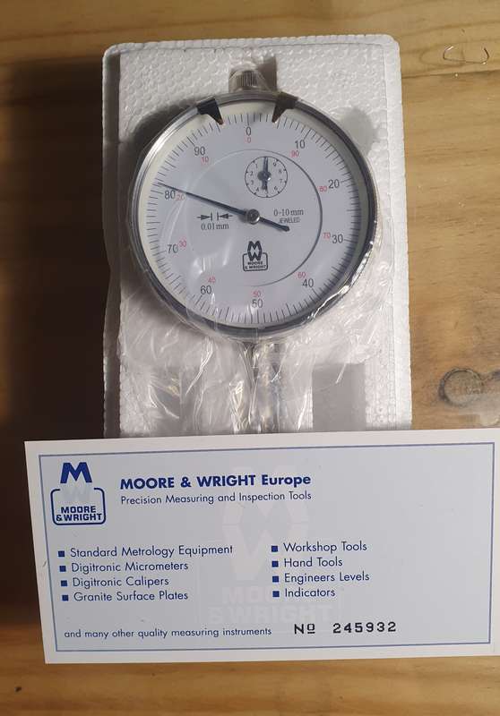 Moore &, Wright MAW40006 MW400-06 58mm Dial Indicator 0-10mm/0.01mm