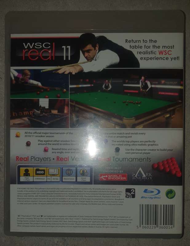 WSC REAL 11 World Snooker Championship (PS 3)