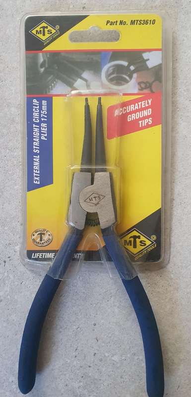 MTS Circlip Pliers, External, Carbon Steel, 175mm