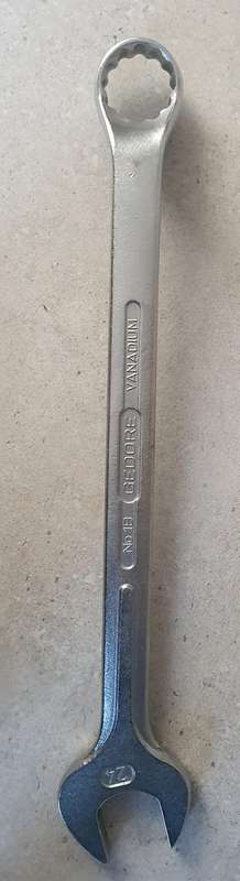 Gedore 1 B Series Combination Spanner, 24mm, Metric, Double Ended, 318 mm Overall