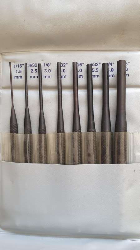 GROZ 6" Pin Punches Set
