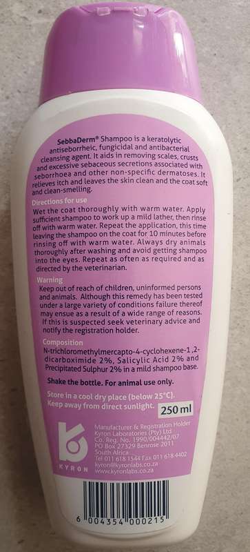 SebbaDerm 250ml Shampoo pet