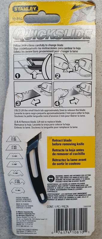 Stanley QuickSlide Retractable Knife