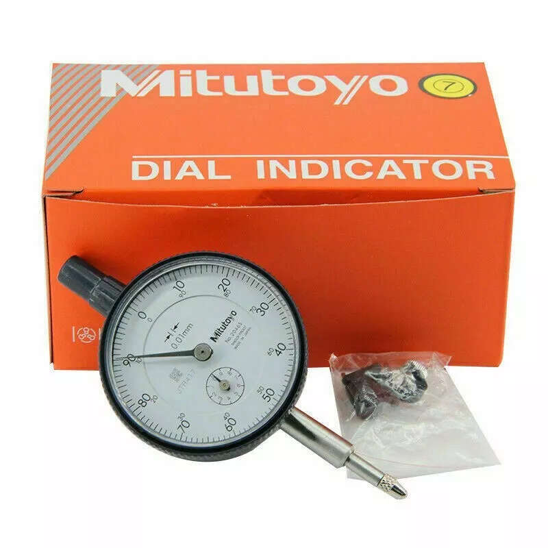 Mitutoyo 2046S, 0.01mm X 10mm Dial Indicator, 0-100, Lug Back, Series 2, 8mm