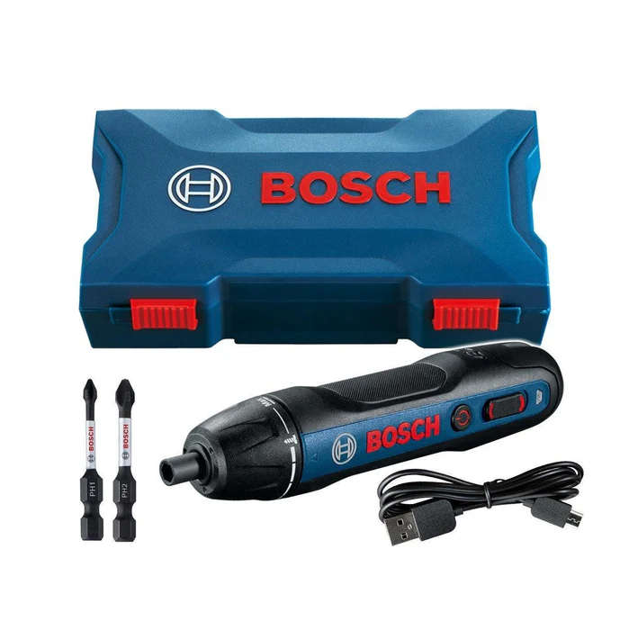 Bosch Professional | Cordless Screwdriver Go II Kit Push Start - Incl USB Charge Cable+ 2 x Bits
