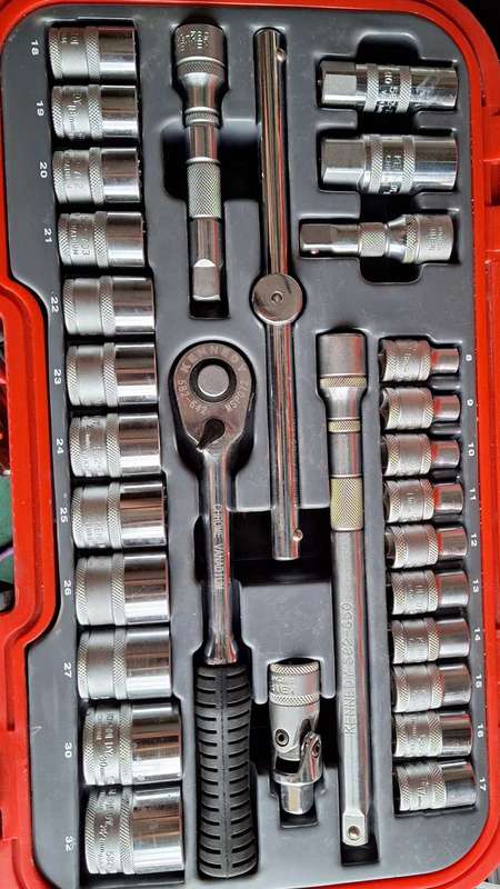 Socket Set 1/2inch 30 piece in carrier Kennedy Pro