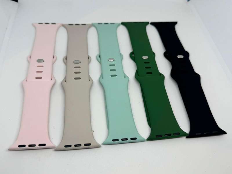 Apple Watch Soft Silicone Bands Watch Straps (42/44 mm) - 5 Pack