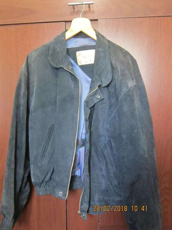 Mens Genuine Suede Leather Jacket