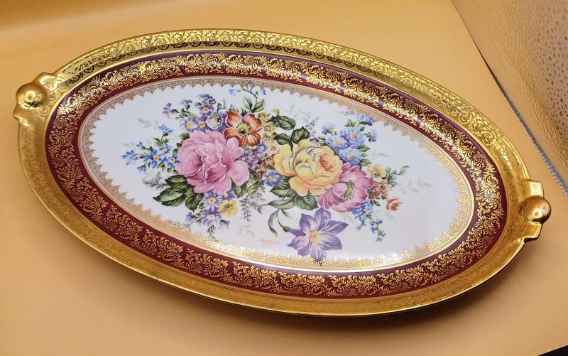 Beautiful Limoges oval plate