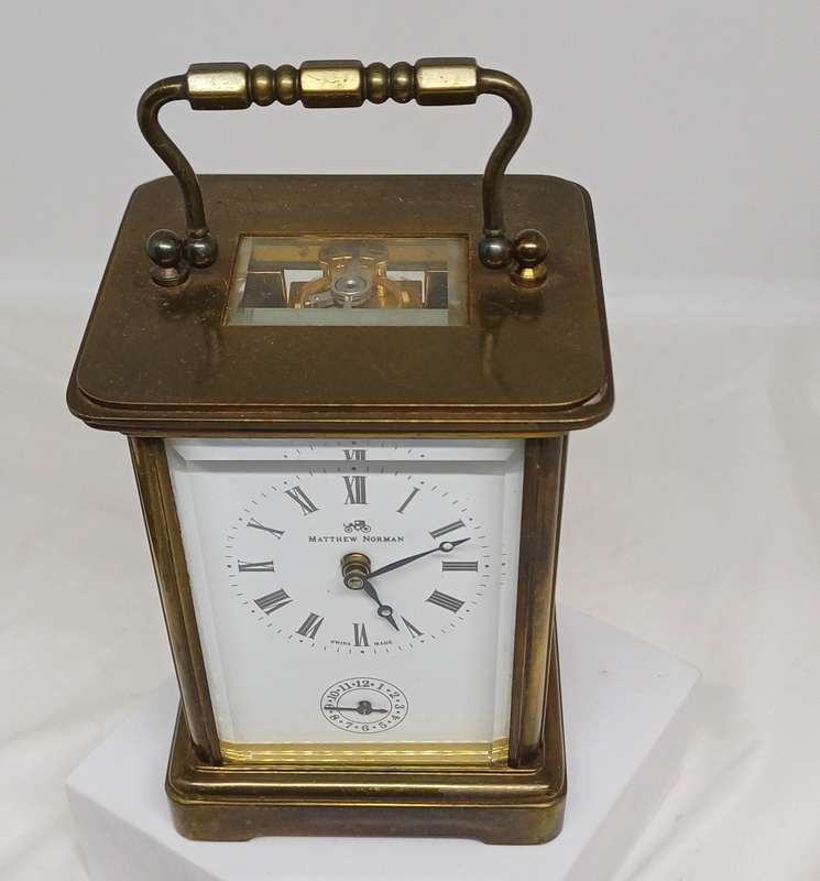 Rare Matthew Norman carriage clock  marked 1754A still working