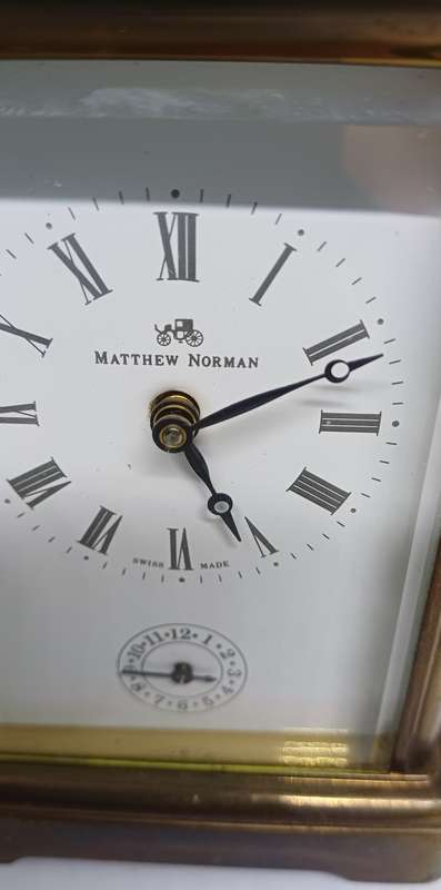 Rare Matthew Norman carriage clock  marked 1754A still working
