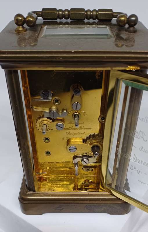 Rare Matthew Norman carriage clock  marked 1754A still working