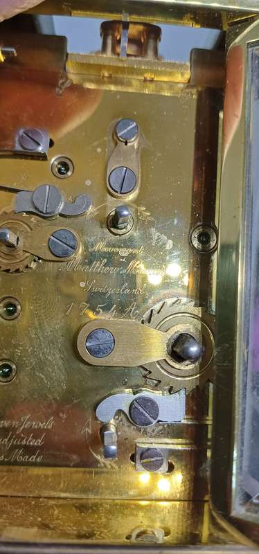 Rare Matthew Norman carriage clock  marked 1754A still working