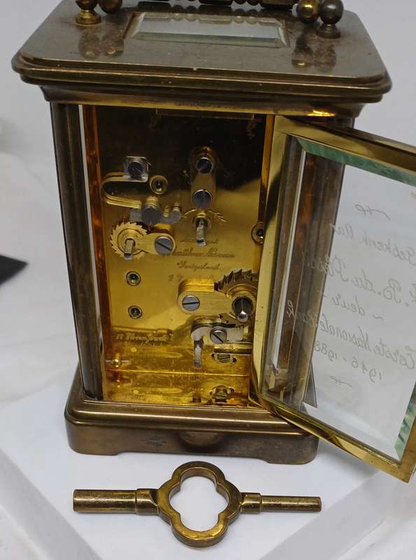 Rare Matthew Norman carriage clock  marked 1754A still working