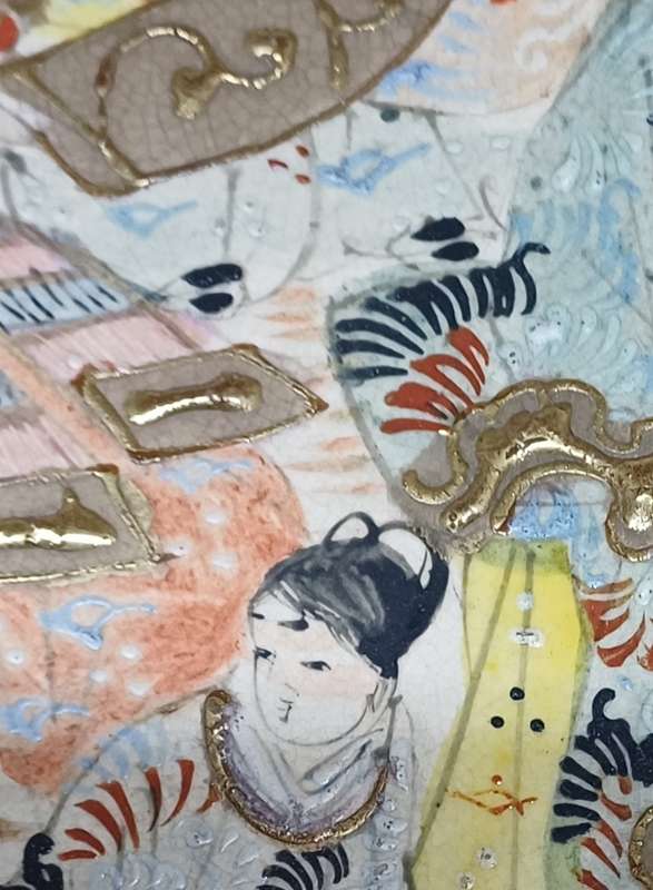 Very old looks like "Satsuma " porcelain plate