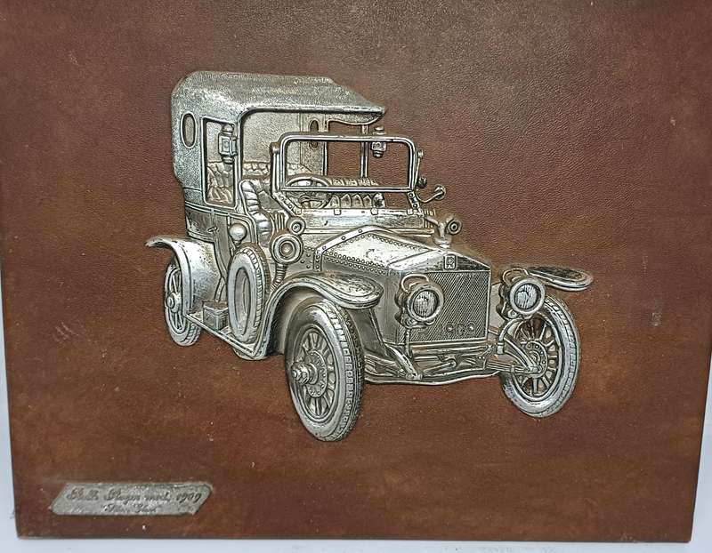 Collectable  - mounted on leather