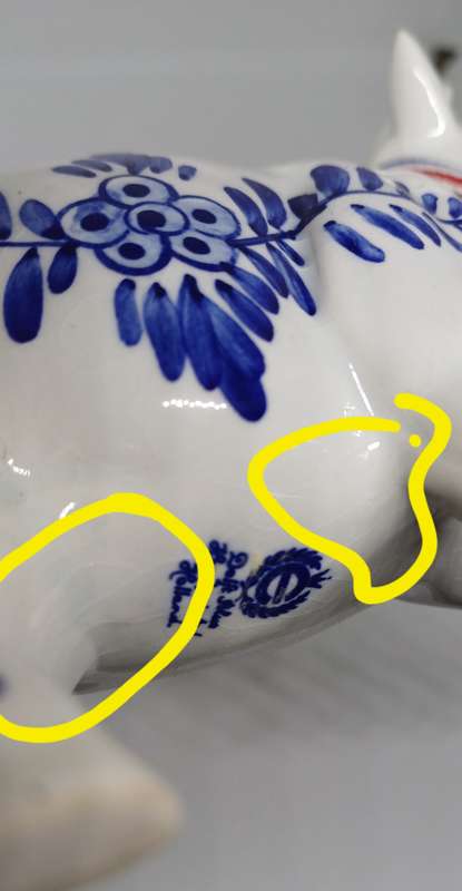 Delftware Cow Creamer - original box