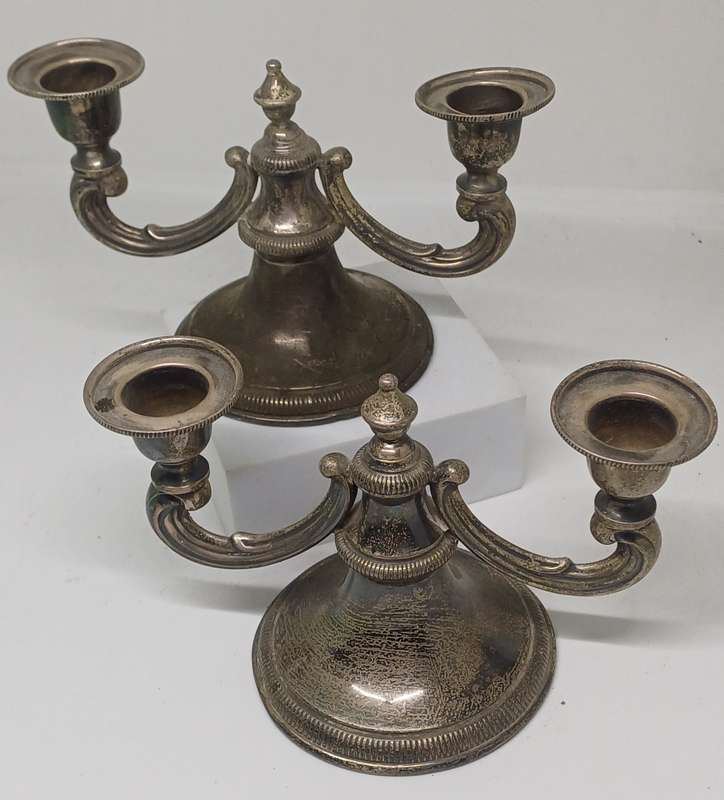 Two Candle holders no markings