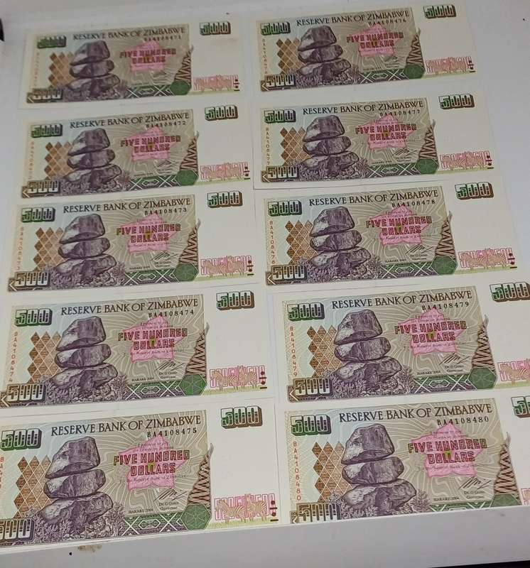Zimbabwe notes