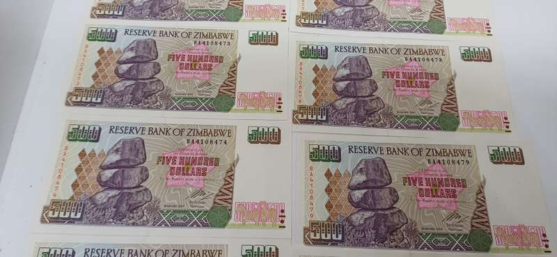 Zimbabwe notes