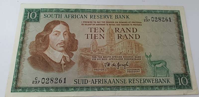 Old South African banknotes