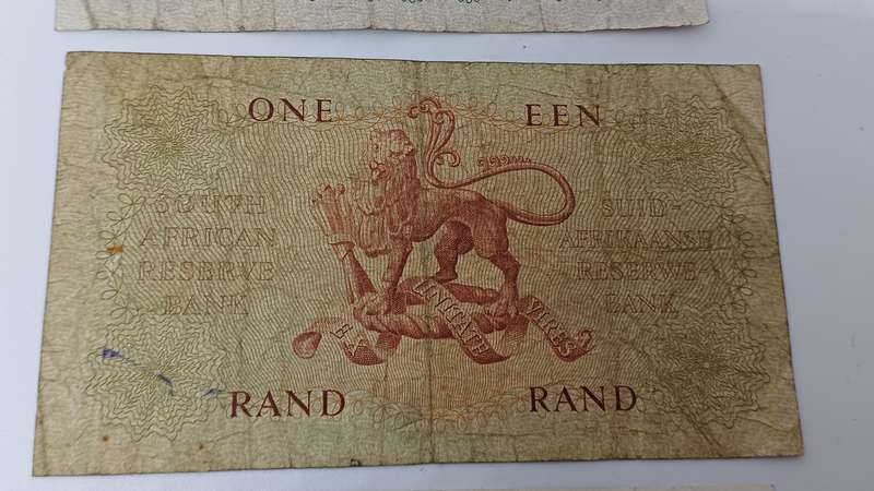Old South African banknotes
