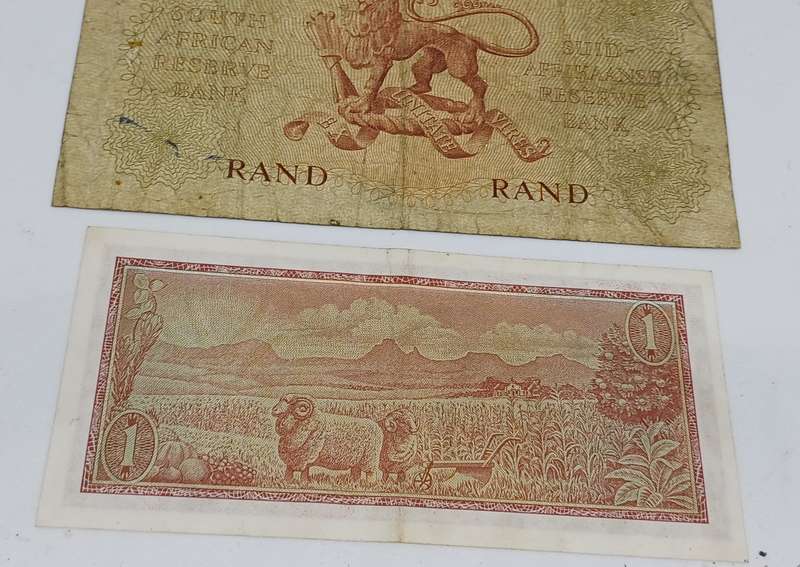 Old South African banknotes