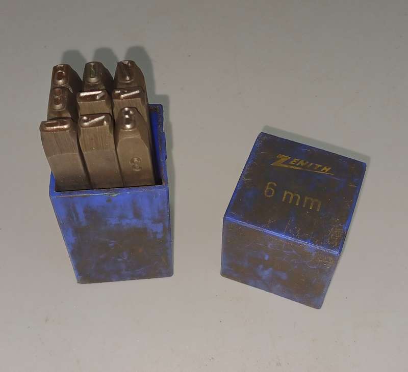 Steel number punches