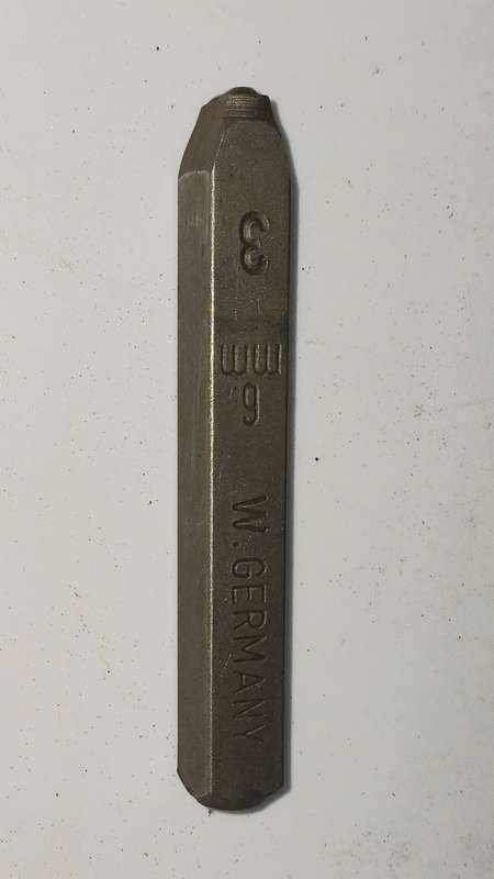 Steel number punches