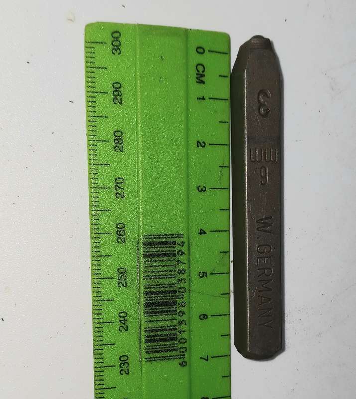 Steel number punches