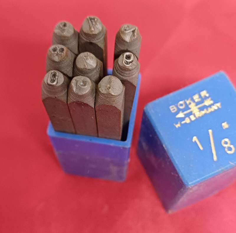 Steel number punches w-germany