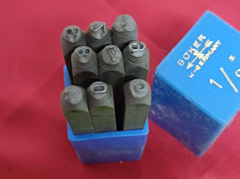 Steel number punches w-germany
