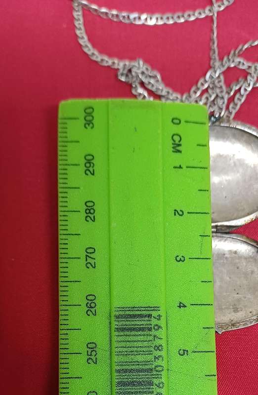 Silver locket 925  locket and chain 12g