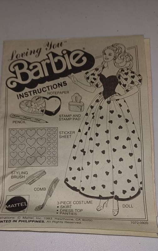Original Barbie doll loving you boxed