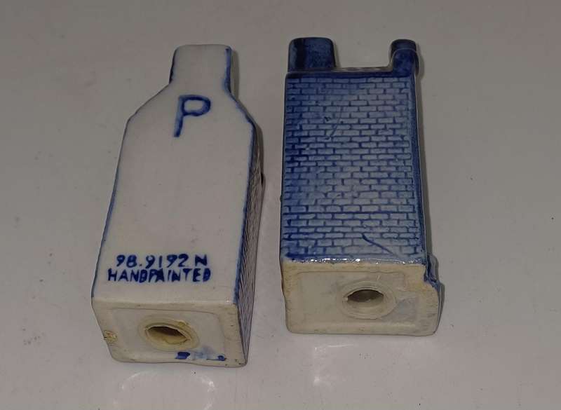Vintage salt and pepper set handpainted