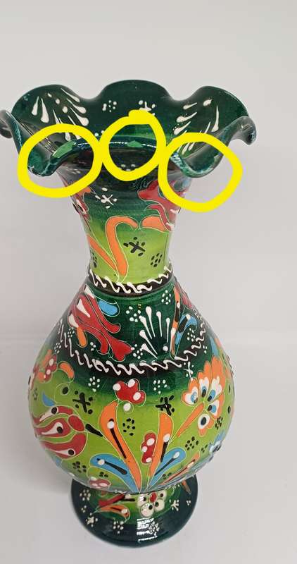 Handpainted vase
