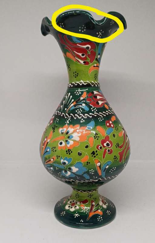 Handpainted vase