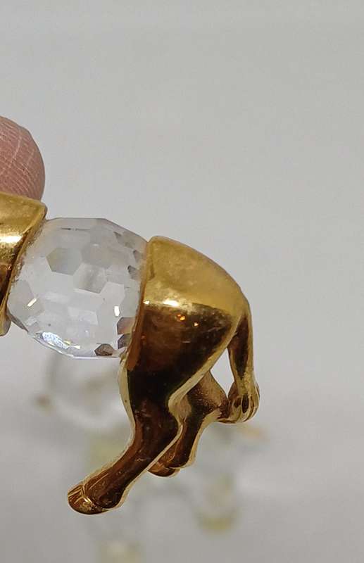 Two glass animals