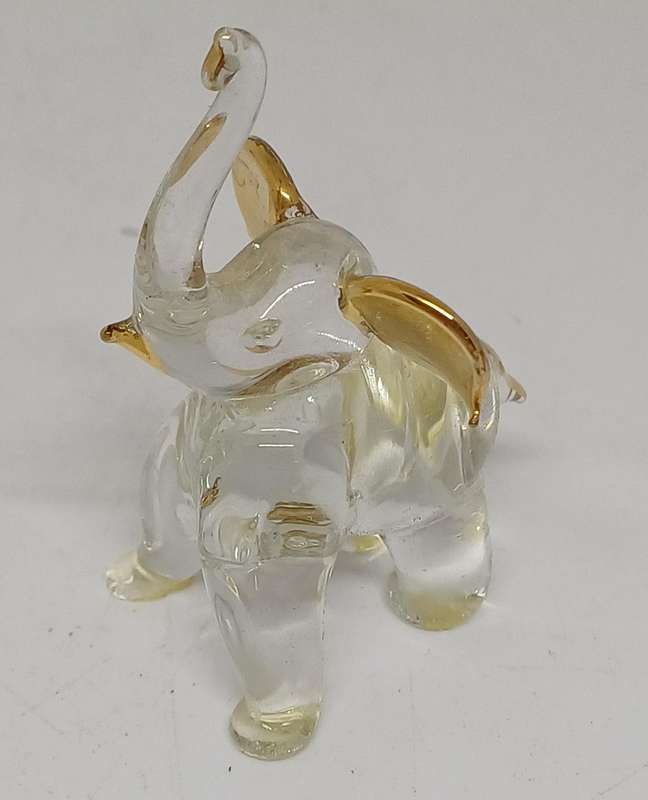 Two glass animals