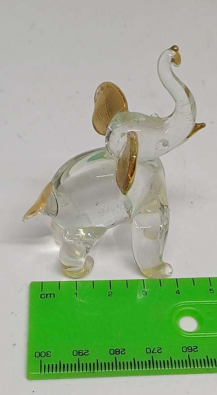 Two glass animals