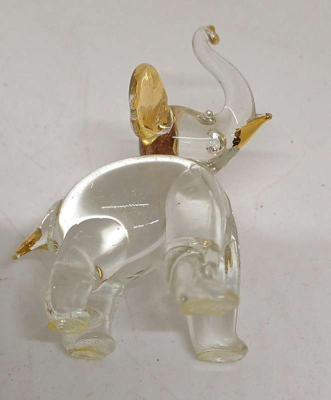 Two glass animals