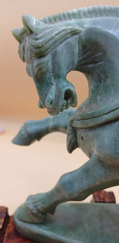 Green Jade Horse sculpture