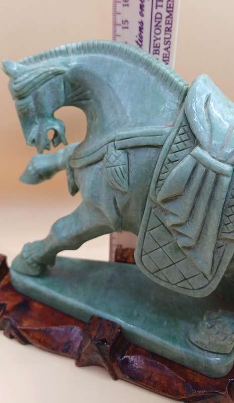 Green Jade Horse sculpture