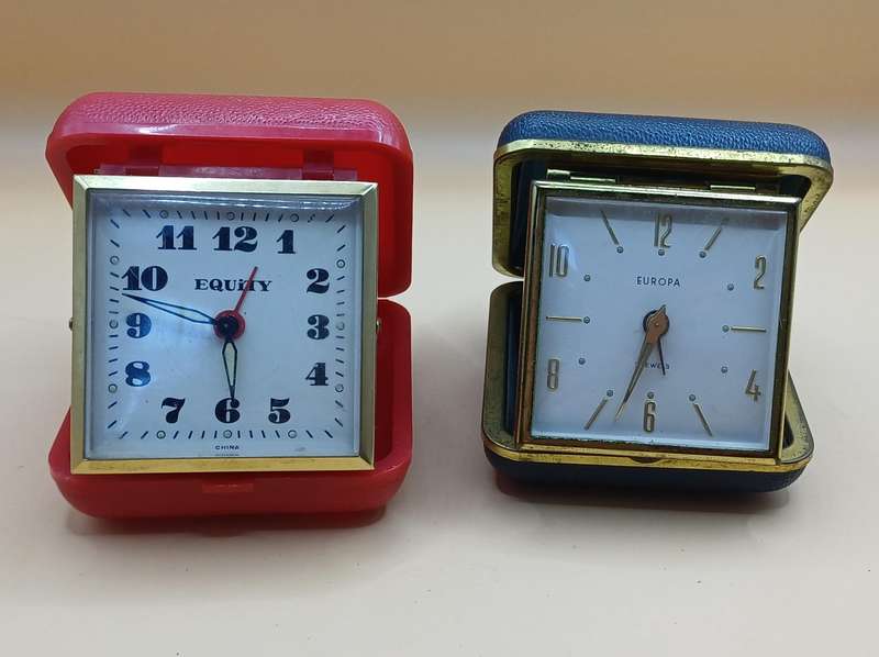 Two alarm clocks
