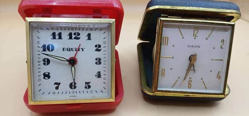Two alarm clocks