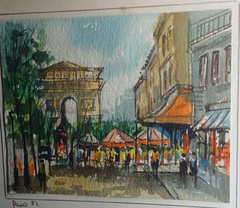 5 Small watercolour paintings