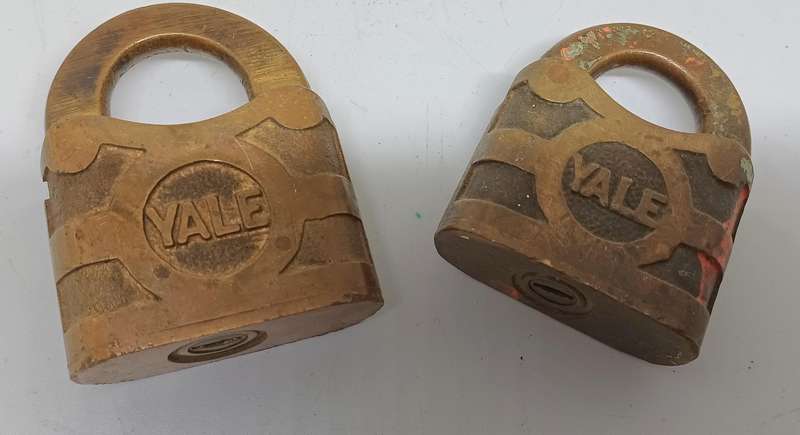 Two collectable Yale locks