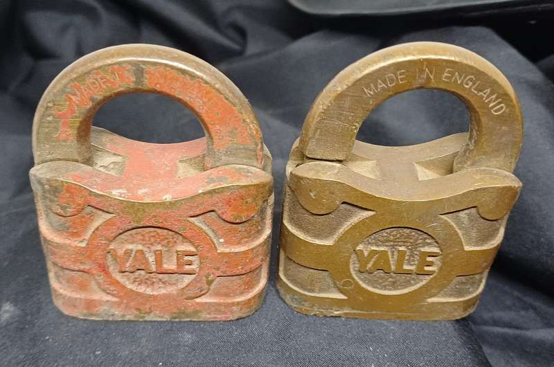 Two collectable Yale locks