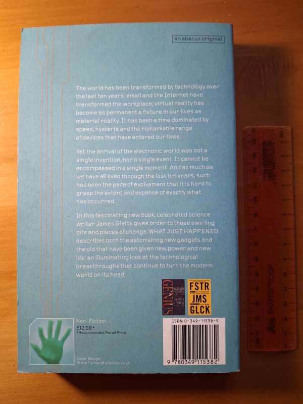 What Just Happened by James Gleick