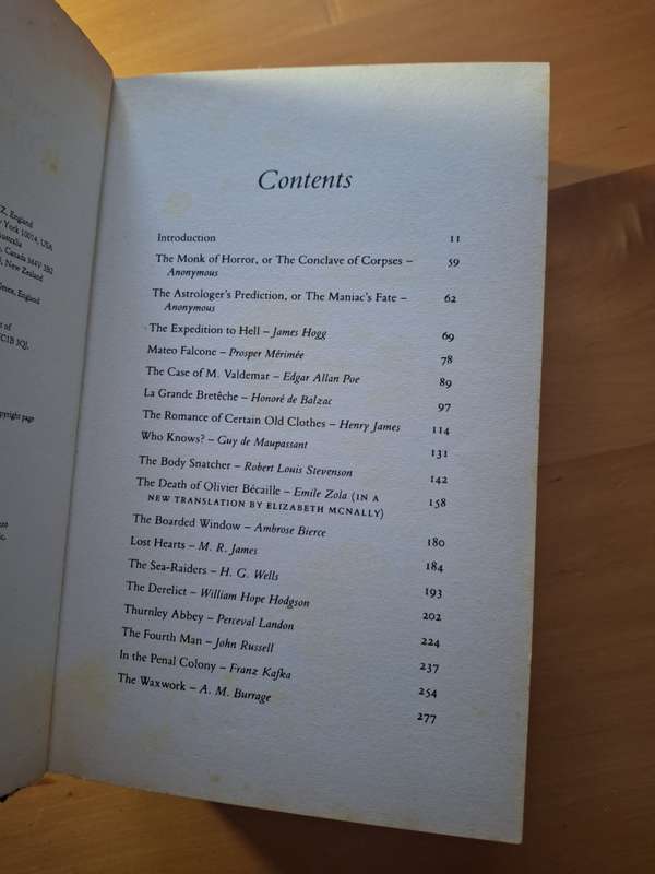 The Penguin Book of Horror Stories edited by J. A. Cuddon